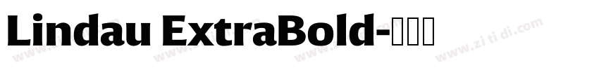 Lindau ExtraBold字体转换